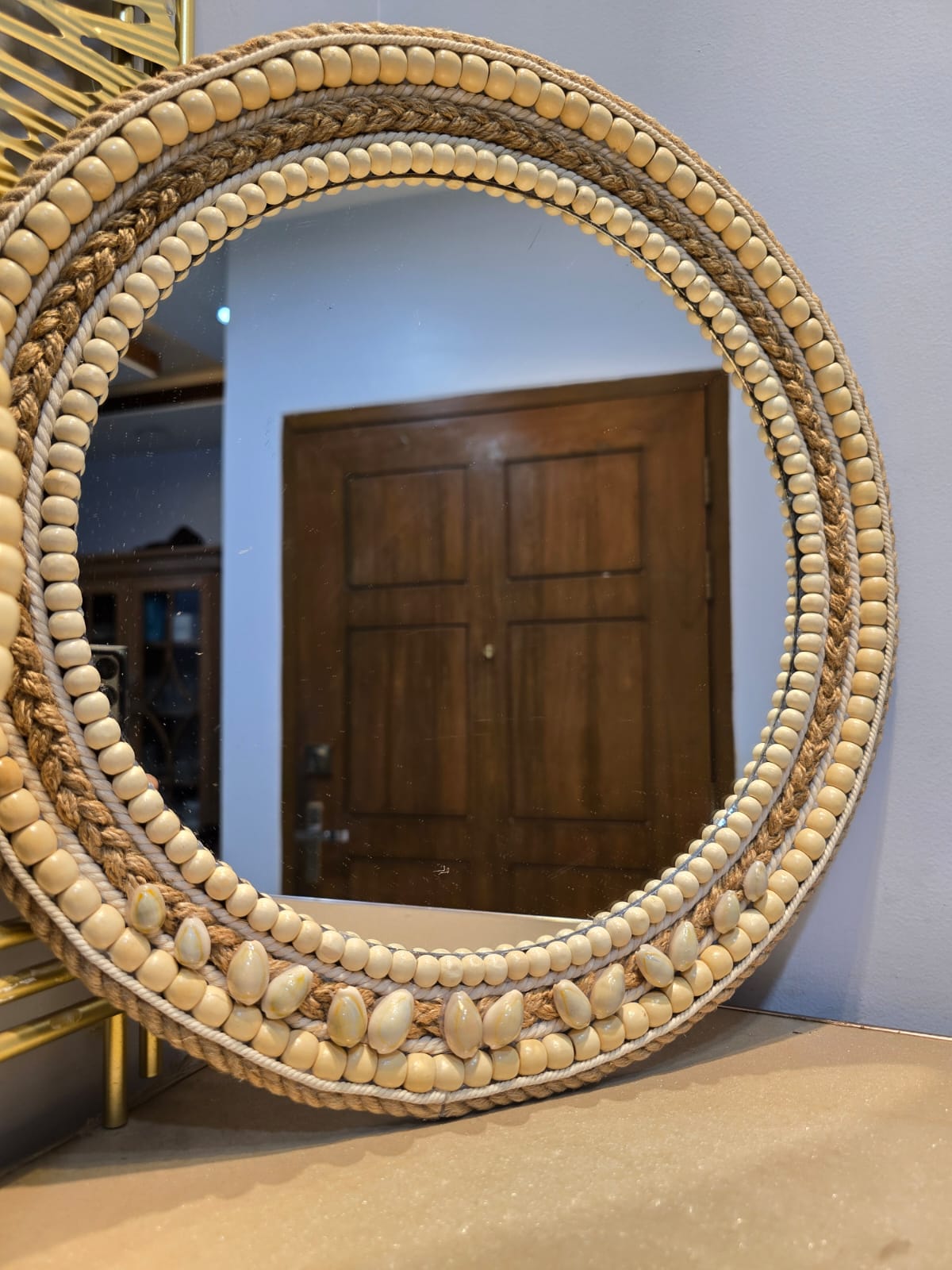আলংকারিক গোল আয়না (16 inch)